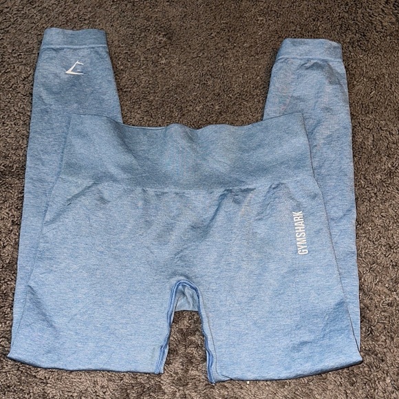 Gymshark Blue Leggings Soft Stretchy Fit - Picture 1 of 6